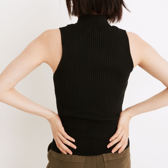 NWT Madewell Pearson Mockneck Sweater Tank - Picture 3 of 10